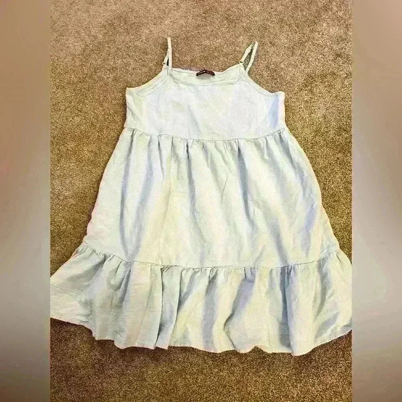 SHEIN Blue Tiered Dress - Picture 1 of 2